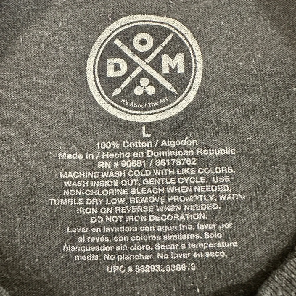 Dom Back‎ Off Graphic T-Shirt Mens Large Black Rottweiler Doberman | Streetwear